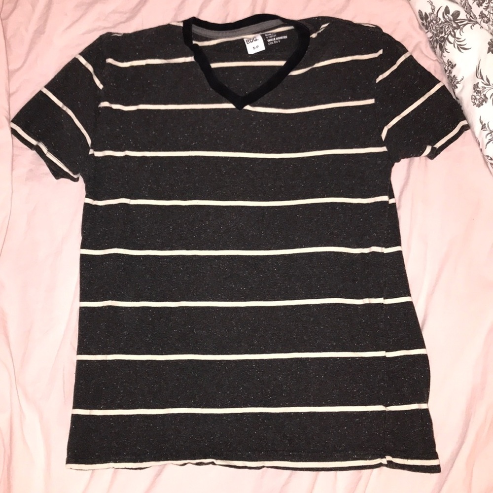 Striped v-neck shirt